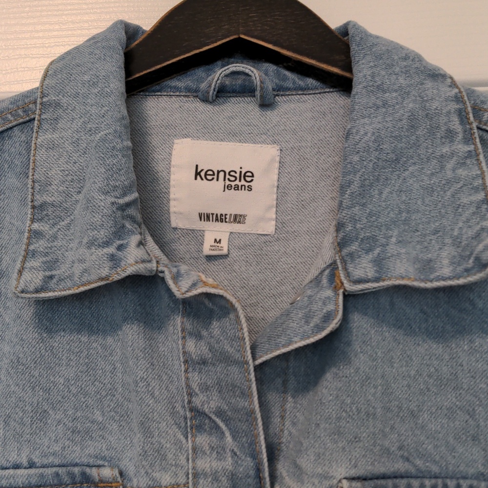 Kensie Boxy Denim Jacket - Picture 2 of 7